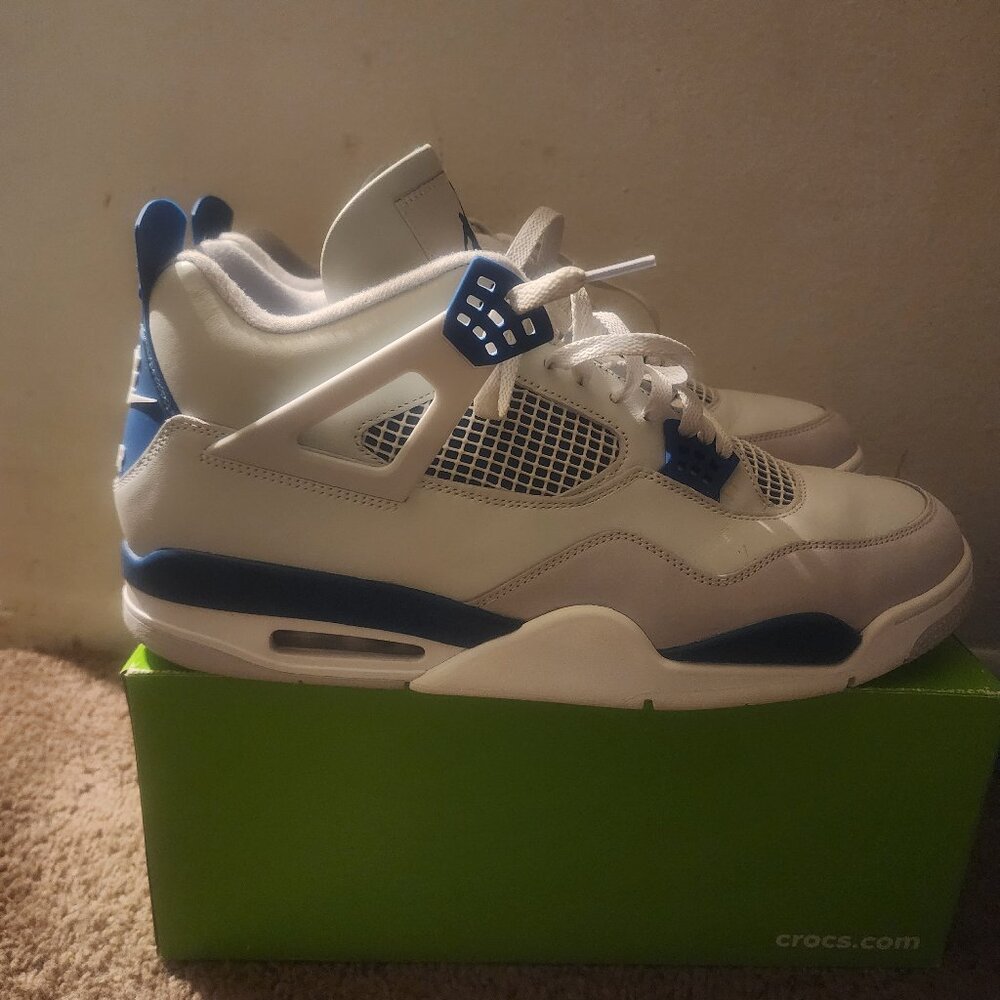 Jordan 4 military  blue
